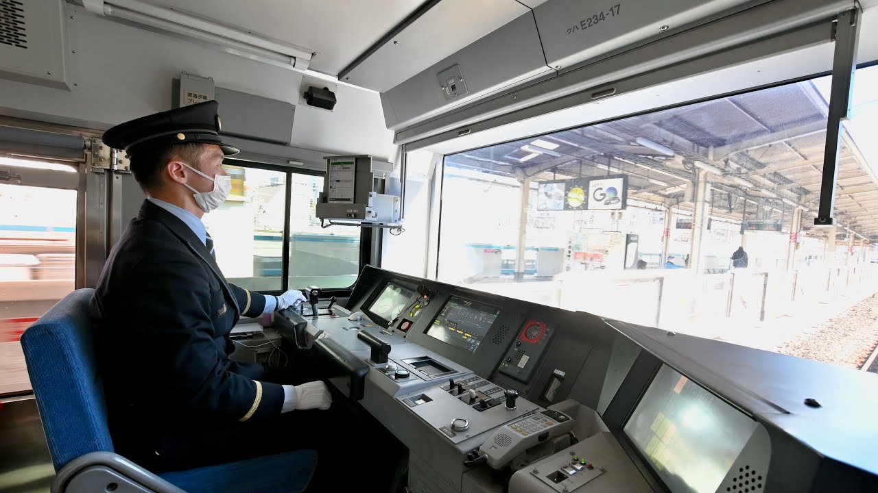 山手線、営業列車の合間を縫って自動運転(西日暮里→日暮里)