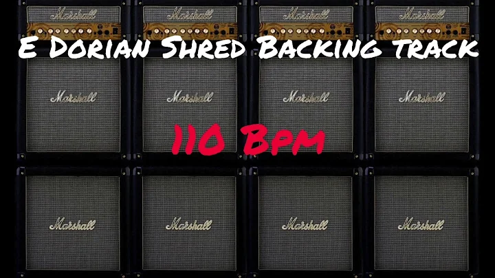 E Dorian Shred Backing Track 110 Bpm