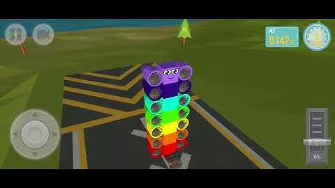 Numberblocks flying test 1-10 draw bricks