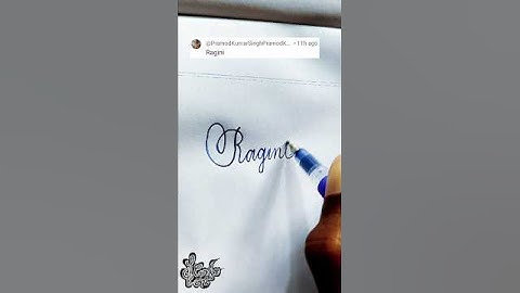 stylish name | Ragini | sk cursive art | how to make a stylish name | stylish signature