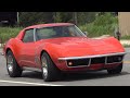 1969 Corvette 4-speed 350/350HP test drive & look Monaco Orange Texan 69 Vette C3 Stingray