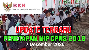 PENETAPAN NIP CPNS 2019 (Update#3) per 7 Desember  2020