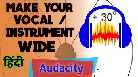 Audacity Tutorial:Make Your Vocal / Instrument Sound Wide Using Free Vst #vocalmixingvst #freeplugin