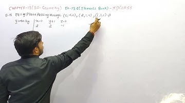 show that the points (0,-1,0), (2,1,-1), (1,1,1) and (3.3.0) are coplanar.