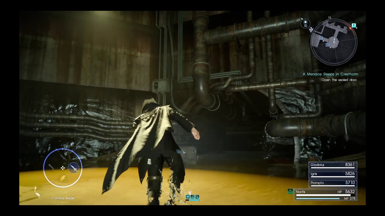 FINAL FANTASY XV A Menace Sleeps in Crestholm Dungeon sealed door location