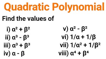 Class 10 Maths | sum and product of zeroes ( roots ) Quadratic Polynomials
