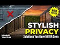 The Most Stylish Modern Privacy Solutions You Have Never Seen Before