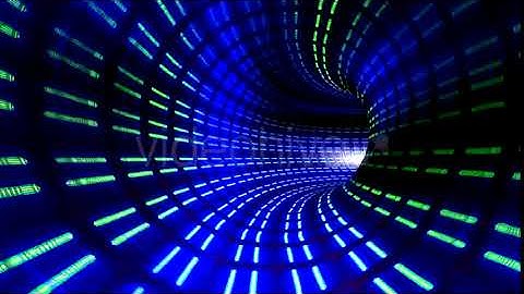VJ Blue Light Tunnel | Motion Graphics - Envato elements