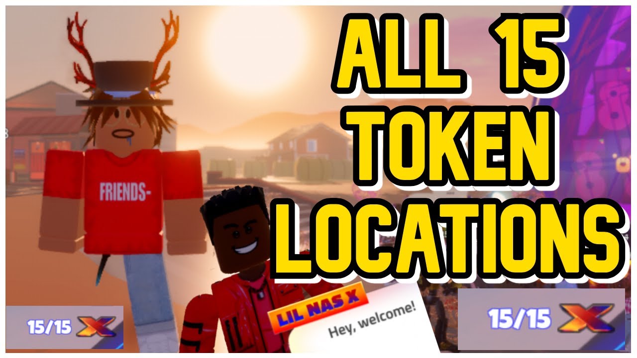 All 15 Lil Nas X Coins Locations Lil Nas X Concert Event Roblox Youtube