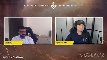 Echoes of Immortals Livestream REVEAL | Predecessor Dev Stream