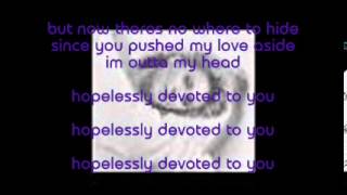 olivia newton john   hoplessly devoted to you with lyrics