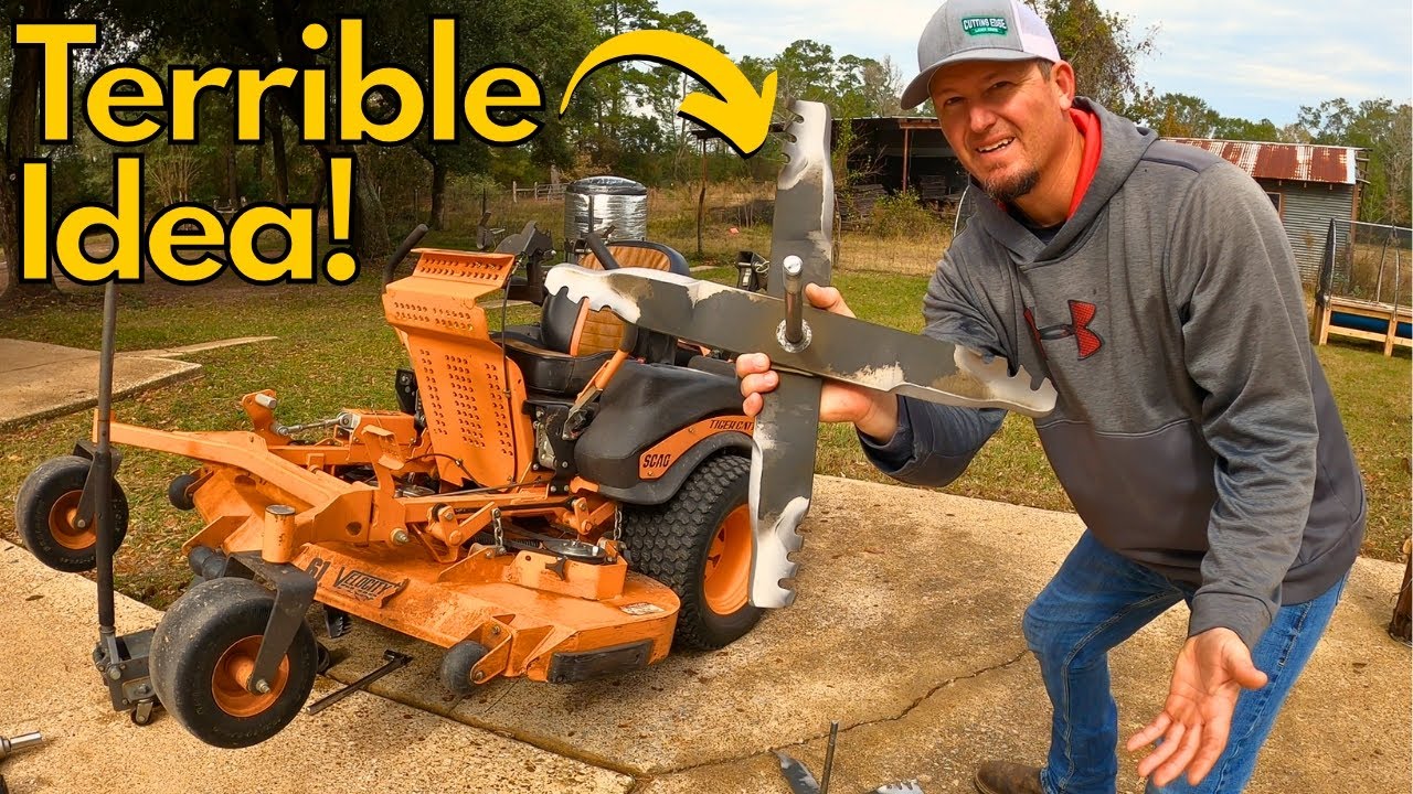 Я целую неделю использовала лезвия X на своей газонокосилке Scag! Вот что получилось!