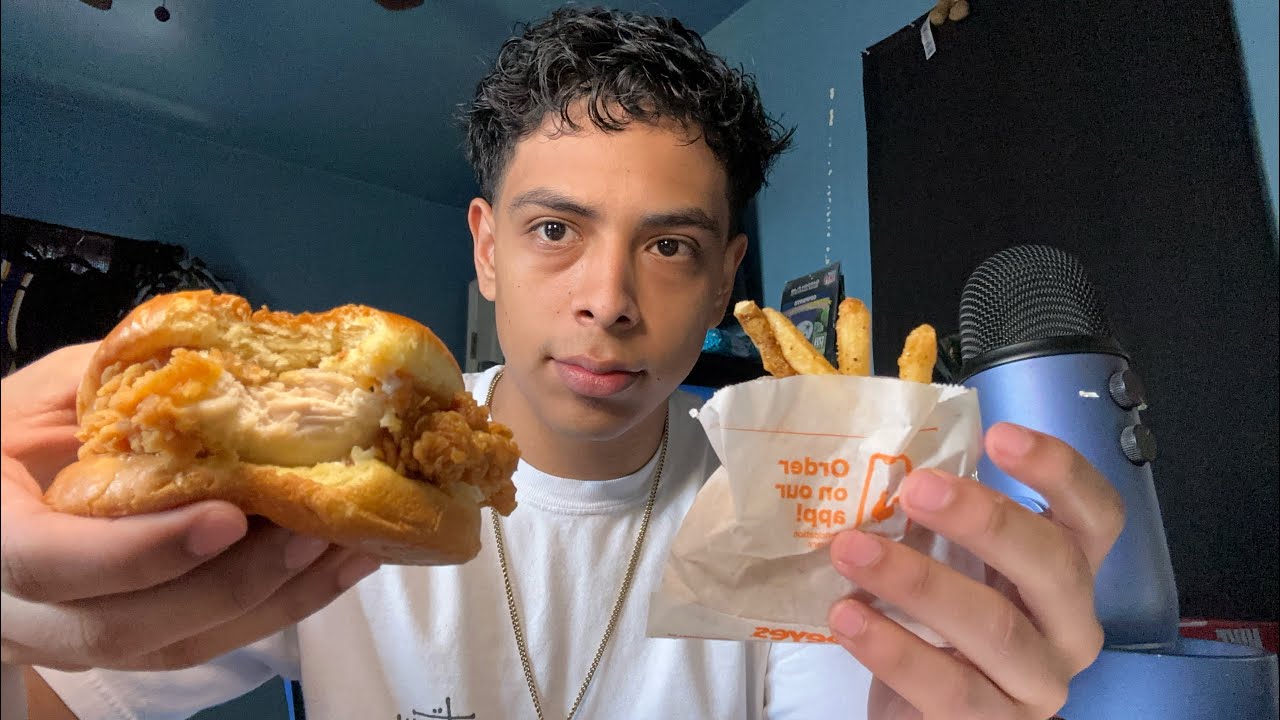 [ASMR] Popeyes Mukbang!!!