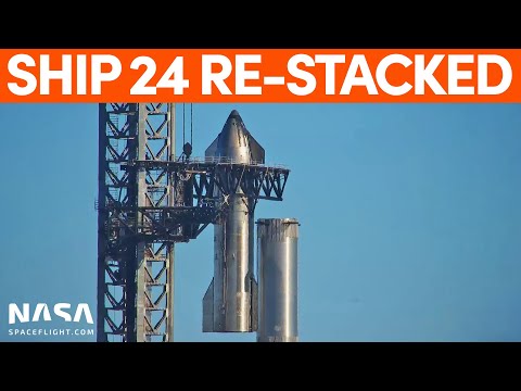 Starship 25 Rolled out and Starship 24 Re-Stacked | SpaceX Boca Chica