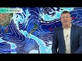 NZ:  A few downpours here & there, windier westerlies later next week