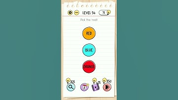 How to complete the level 54 of brain test game