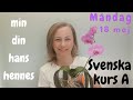 SFI kurs A - Måndag 18 maj