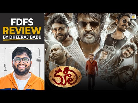 Coolie | FDFS Review by Dheeraj Babu | Rajinikanth, Nagarjuna, Soubin, Shruti Haasan, Anirudh