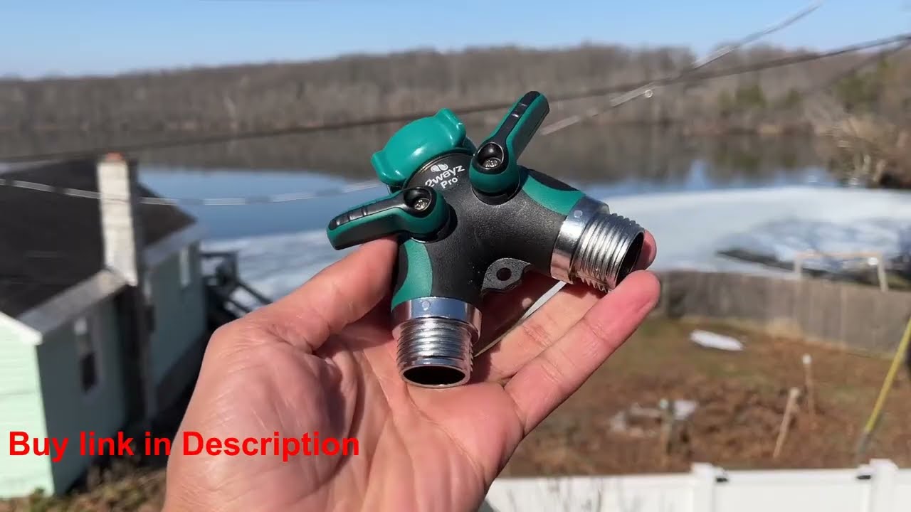 2WAYZ Hose splitter, Two way heavy duty, Garden faucet, Hose y splitter, Voice Technology