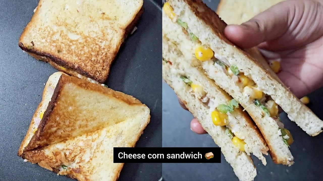 Cheese corn sandwich easy sandwich recipe corn cheese sandwich