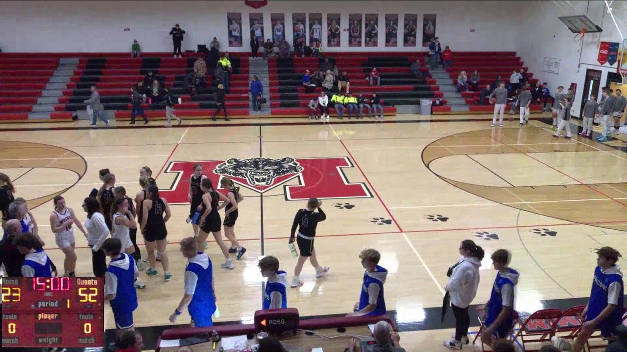 Little Wolf vs Bonduel High School Girls' Varsity Basketball YouTube