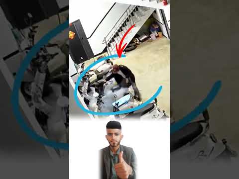 اندلع الحريق فجأة فلم يهرب أمسك بالدراجة المشتعلة وأبعدها عن البقيةفي لحظة حسم أنقذت الكثير 