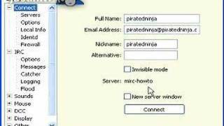 How to set up mIRC to work with justin.tv