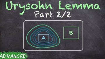 The most important lemma in Topology | Urysohn Lemma | Part 2