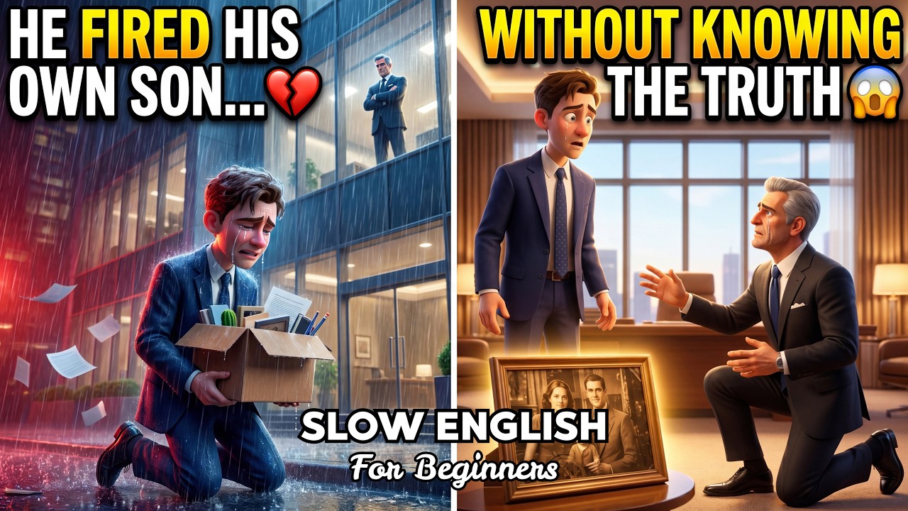 The CEO Fired Him… Then Discovered He Was His Own Son 😭💔 | English Listening Practice