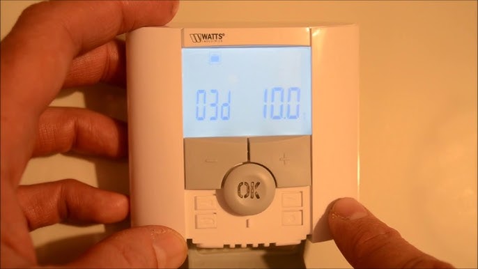 Thermostat d'ambiance onde radio BT-DP02RF digital programmable + récepteur  - Watts