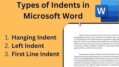 Indentation in Microsoft word|First line indent|Hanging Indent #indents #indent