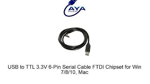 USB to TTL 3.3V 6-Pin Serial able FTDI Chipset for Win 7/8/10, Mac