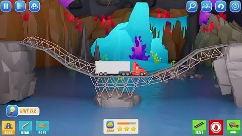 Bridge Building Simulator poly bridge 3 Gameplay