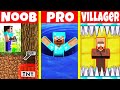 Minecraft Battle: NOOB vs PRO vs VILLAGER: HIDDEN TRAP BUILD CHALLENGE / Animation