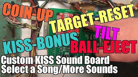 Bally AS-2518-50 KISS Pinball Custom Sound Board #11: Background Selection and More Custom Sounds
