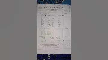 DAV class 3 Subject Maths Question paper of PT-2 2023-24 #viralshorts2023