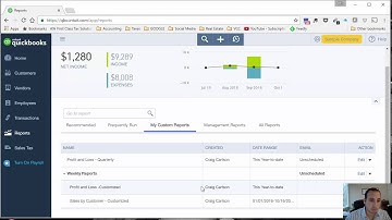 How to automatically send accounting reports through email - QuickBooks Online Tutorial