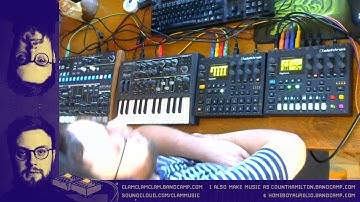 Clam Live Stream - Creating a new song with Digitakt, Digitone, Microbrute and Drumbrute