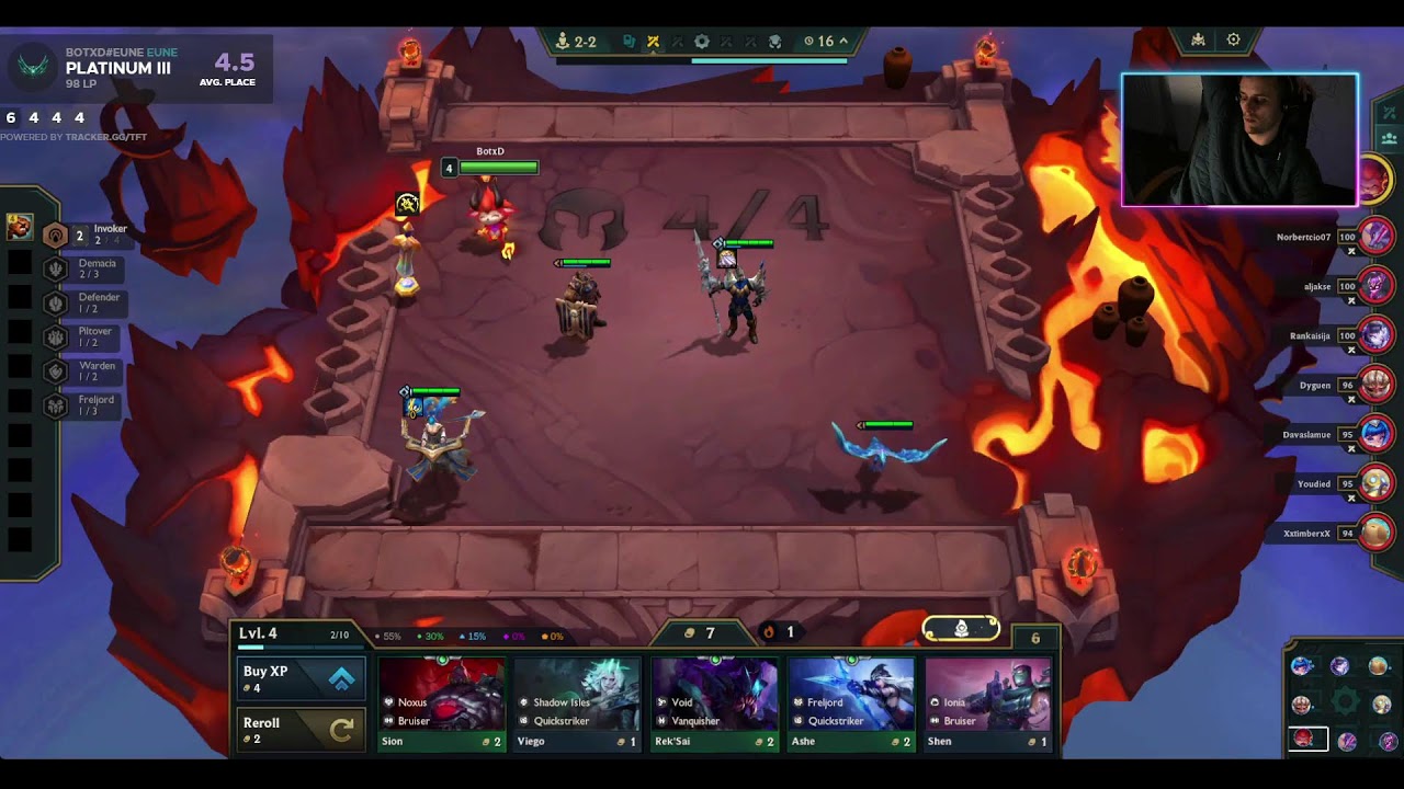 TFT ranked plat +  gameplay