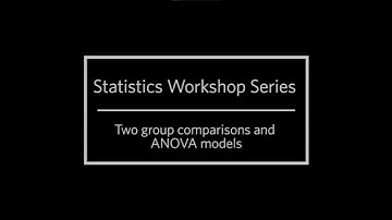 Statistics III – Two group comparisons and ANOVA models