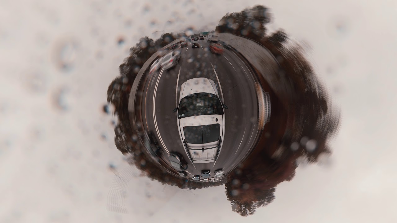 360° Tiny Planet Hyperlapse Timeshift Driving From Atlanta