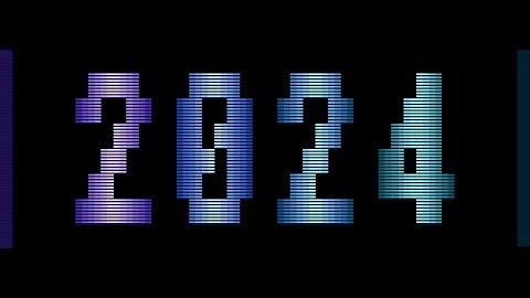 New Year - Atari XL/XE, 256 bytes intro