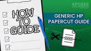 Generic HP Papercut Guide | Apogee Corporation | Managed Printing Services | Print Management | HP