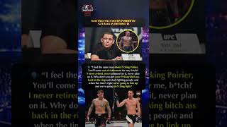 Nate Diaz Responds to Dustin Poirier Comeback Talk 😳 #ufc #mma