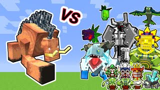 Mutant Hoglin Vs. Mowzie's Mobs Monsters in Minecraft