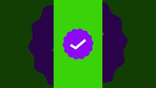 Verified icon animation green screen #greenkreators #socialmediabutton #greenscreenvideo #verified