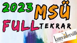 MSÜ Full Tekrar /2023/ MSÜ