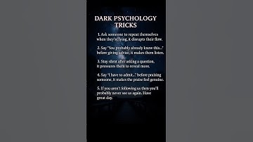 5 Dark Psychology Tricks to Influence Anyone’s Mind #shorts