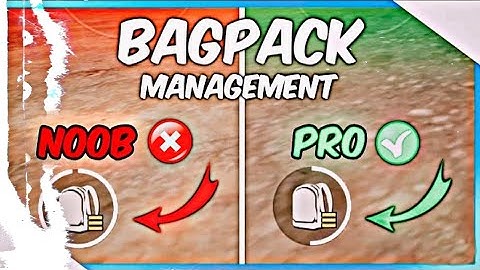 Manage your Backpack ✅️ | Tips and Tricks | BGMI/PUBG | Zach-X