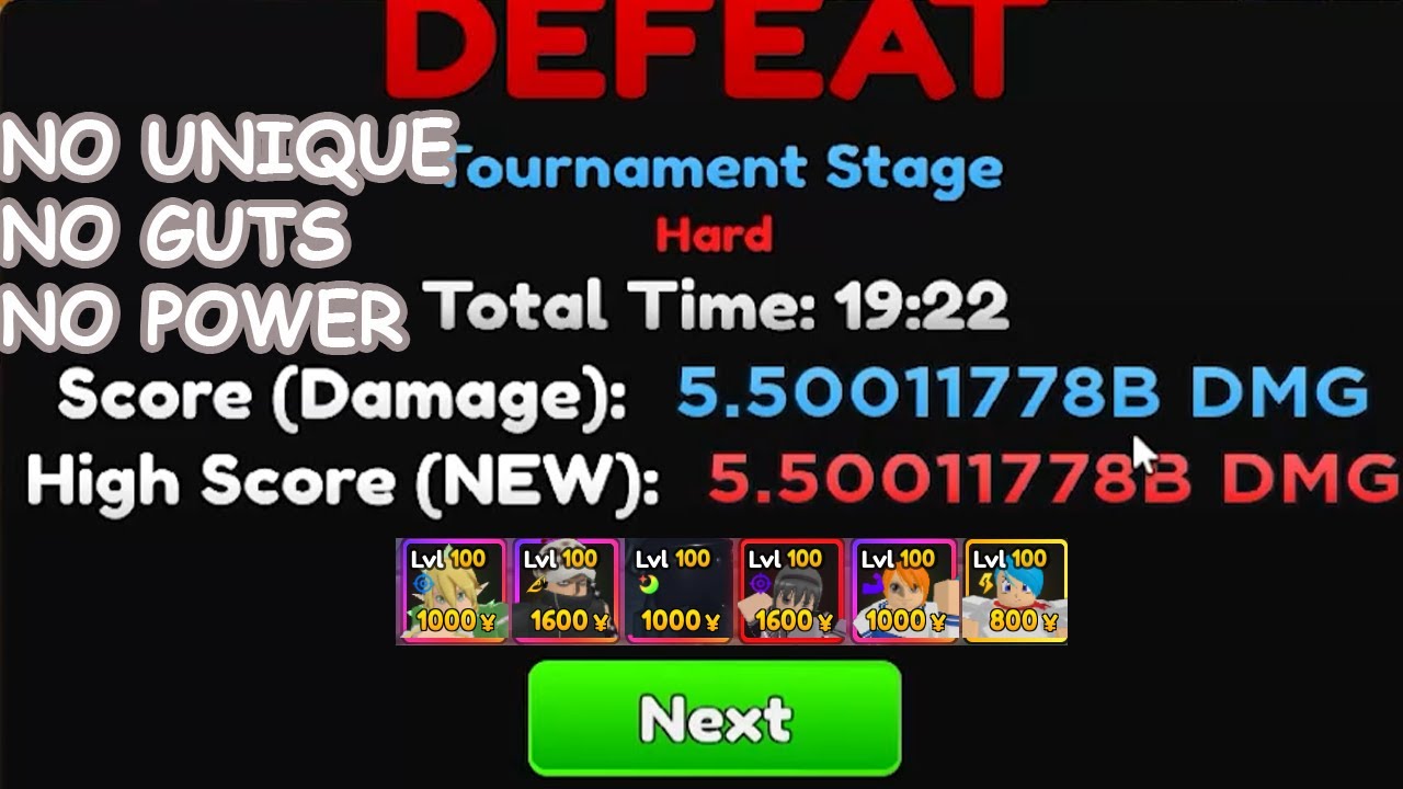 How To Get 5.5B+ Damage In Tournament Week 23 Without GUTS And ...